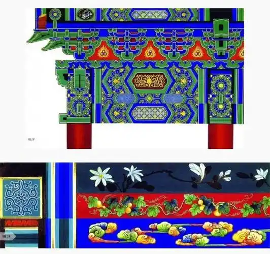 绘画参考#中国古建筑上的彩绘