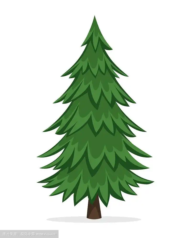 卡通松树