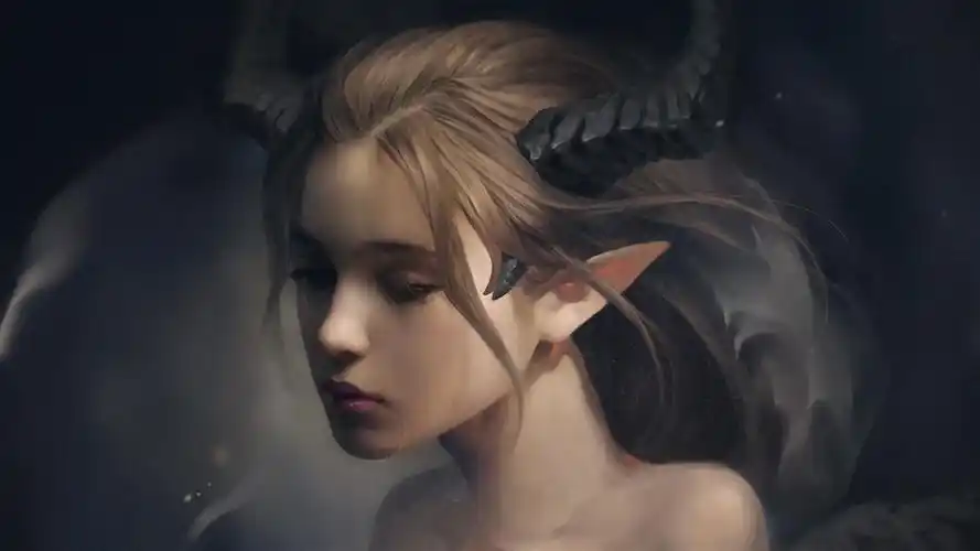 壁纸 幻想女孩,悲伤,流泪 1920x1080 full hd 2k 高清壁纸, 图片