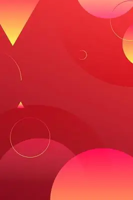 渐变背景几何背景红色大气简约几何图形孟菲斯流体渐变电商海报背景