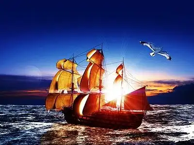 扬帆起航高清背景