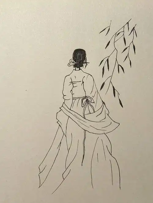 第419幅古风背影