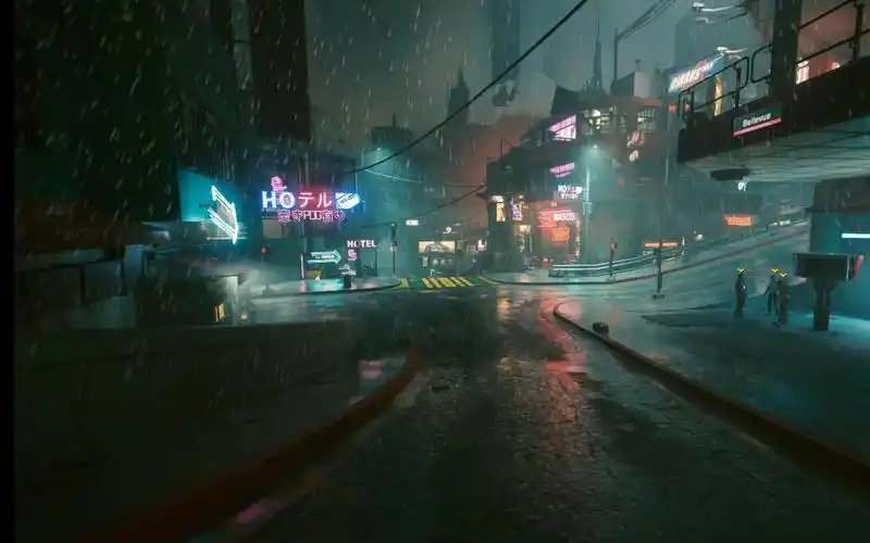 赛博朋克2077的震撼夜晚雨夜画面欣赏4krtxon最高画质