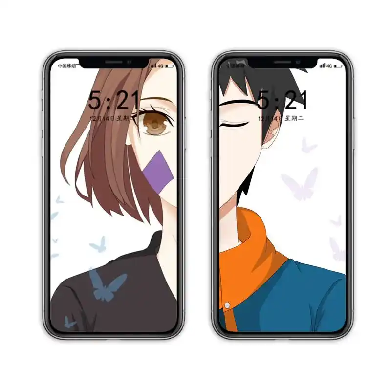 男女一左一右十五情侣壁纸