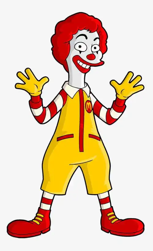 卡通麦当劳免抠素材免费下载_觅元素51yuansu.com