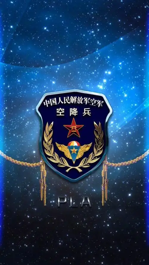 空降兵臂章元素手机壁纸送给英勇无畏的中国伞兵军旅元素壁纸菌简笔画