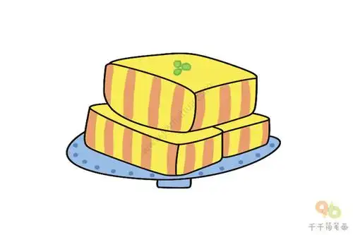 糕点简笔画