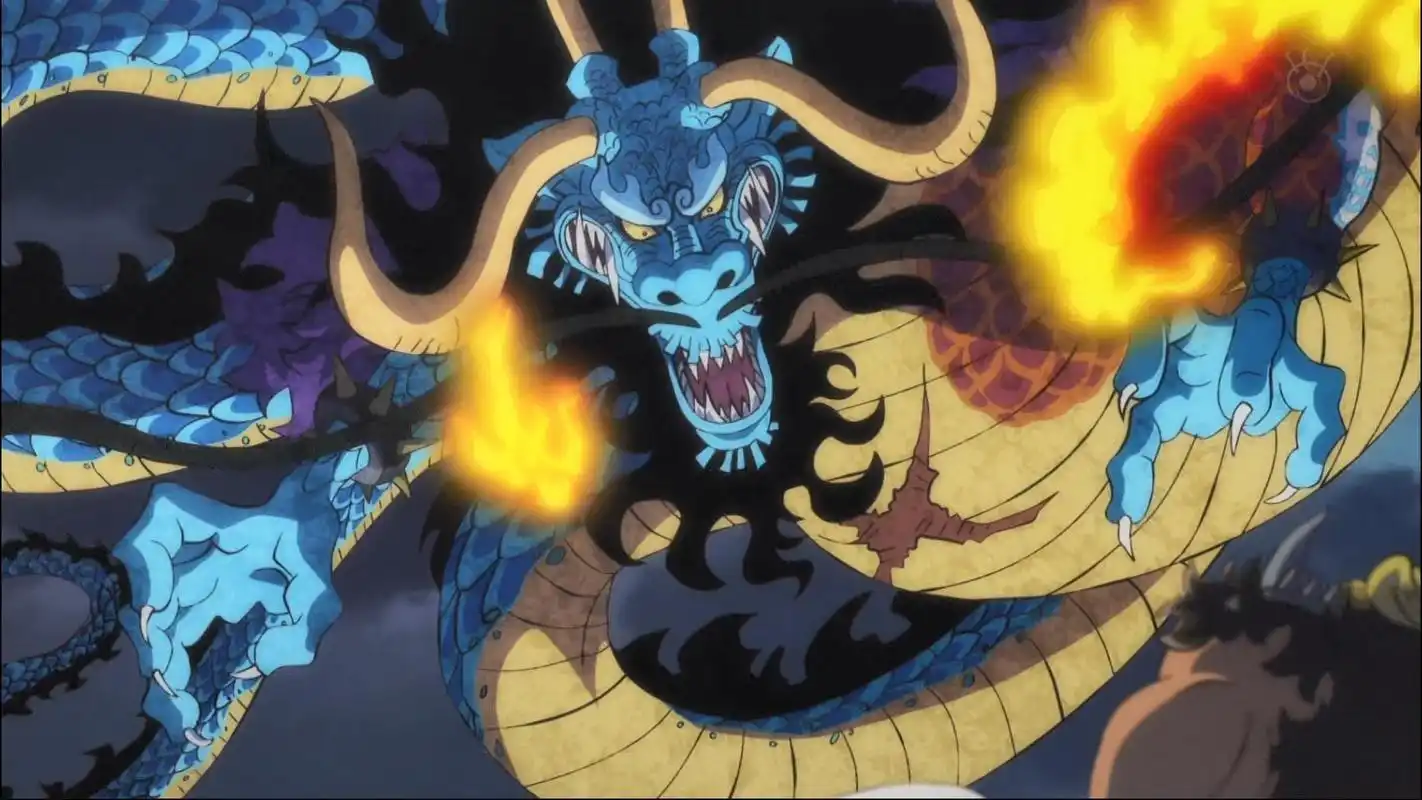 海贼王中的龙文化,凯多撞脸斗罗大陆青天牛蟒,海迷送外号四脚蛇