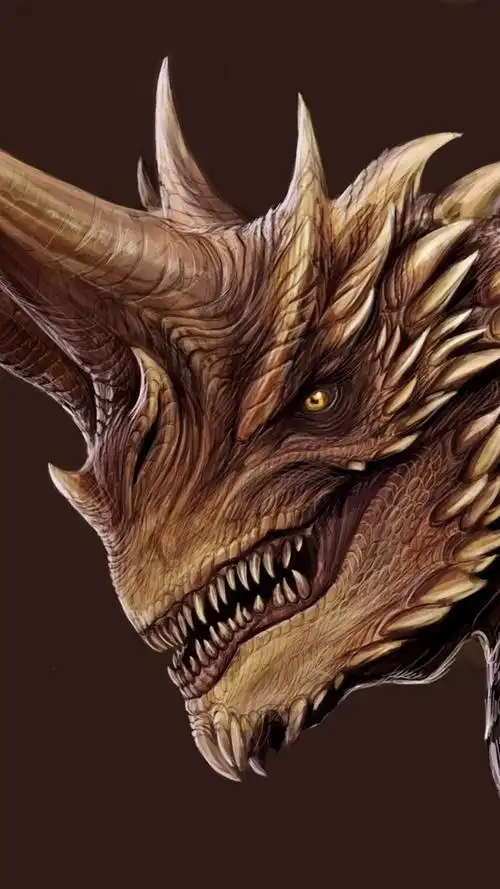 龙,角,尖牙,艺术图片 iphone 壁纸