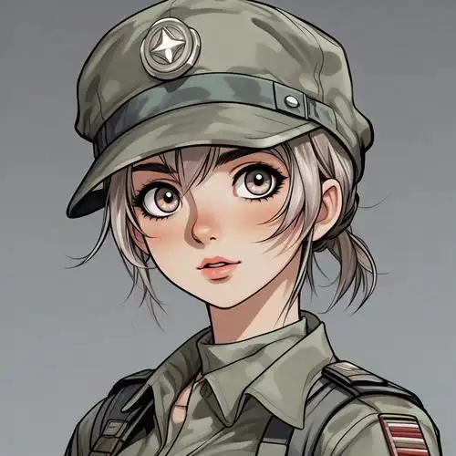 女兵卡通头像💖 萌萌哒来袭!