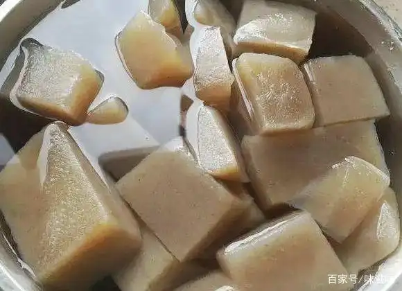 加工好的魔芋块