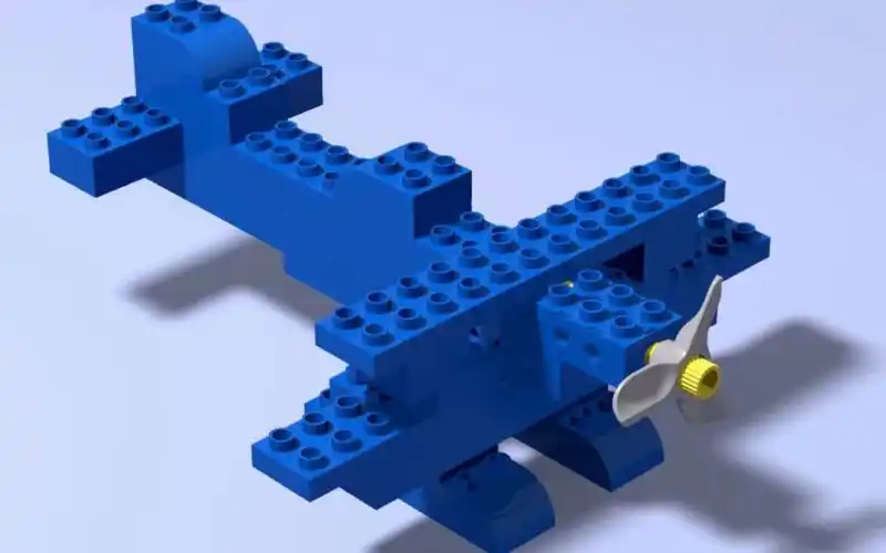 乐高图纸分享—飞机3#乐高#积木#图纸分享