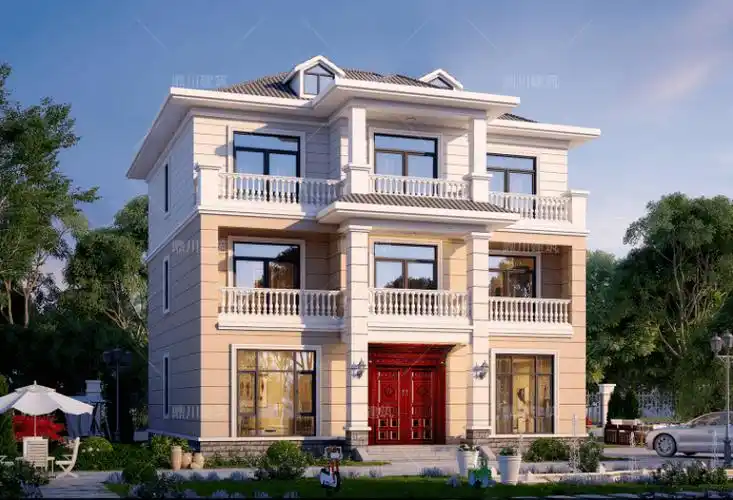 精选4款三层农村别墅耐看又实用建在农村显身份有面子