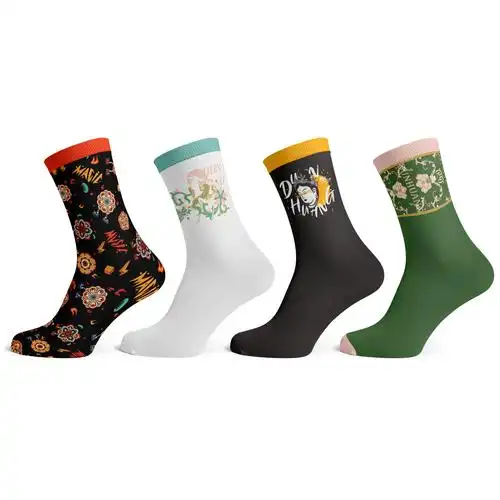 敦煌博物馆中筒长袜袜子纯棉防臭男女中性款新创意礼盒