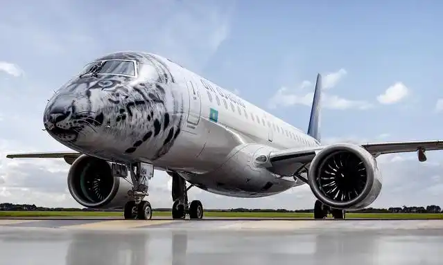 67pictures: air astana receives e190-e2 in snow leopard