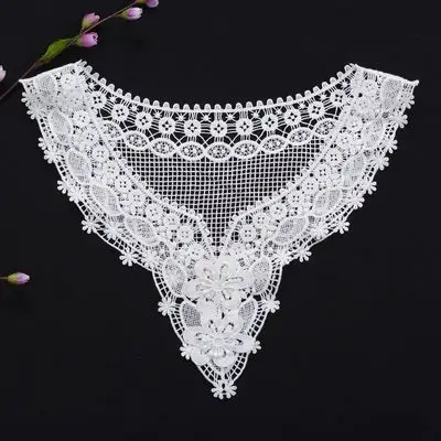 蕾丝领子花边辅料领口欧式秋冬领片多功能做衣服棉线发带下摆花边