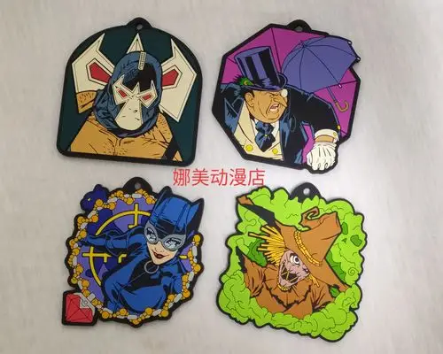 dc蝙蝠侠日单散货橡胶挂件贝恩小丑女哈莉奎恩企鹅人稻草人日版