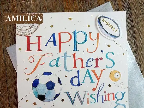 英国名品lingdesign父亲节英文贺卡祝福祝福卡卡片贺卡