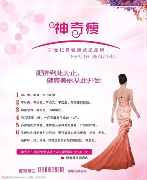 神奇瘦美容减肥瘦身海报图片