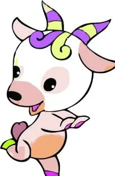 可爱卡通12生肖羊图片