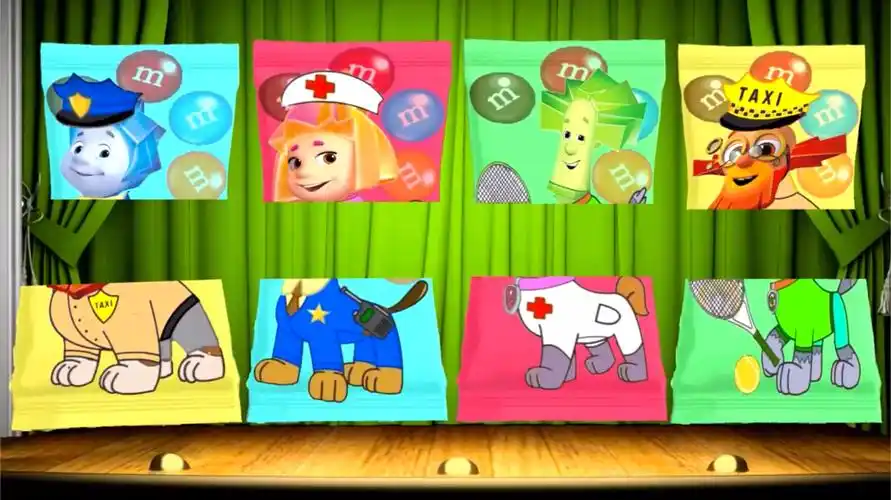 拼接螺丝钉家族糖果袋,你能做到吗?少儿认识颜色