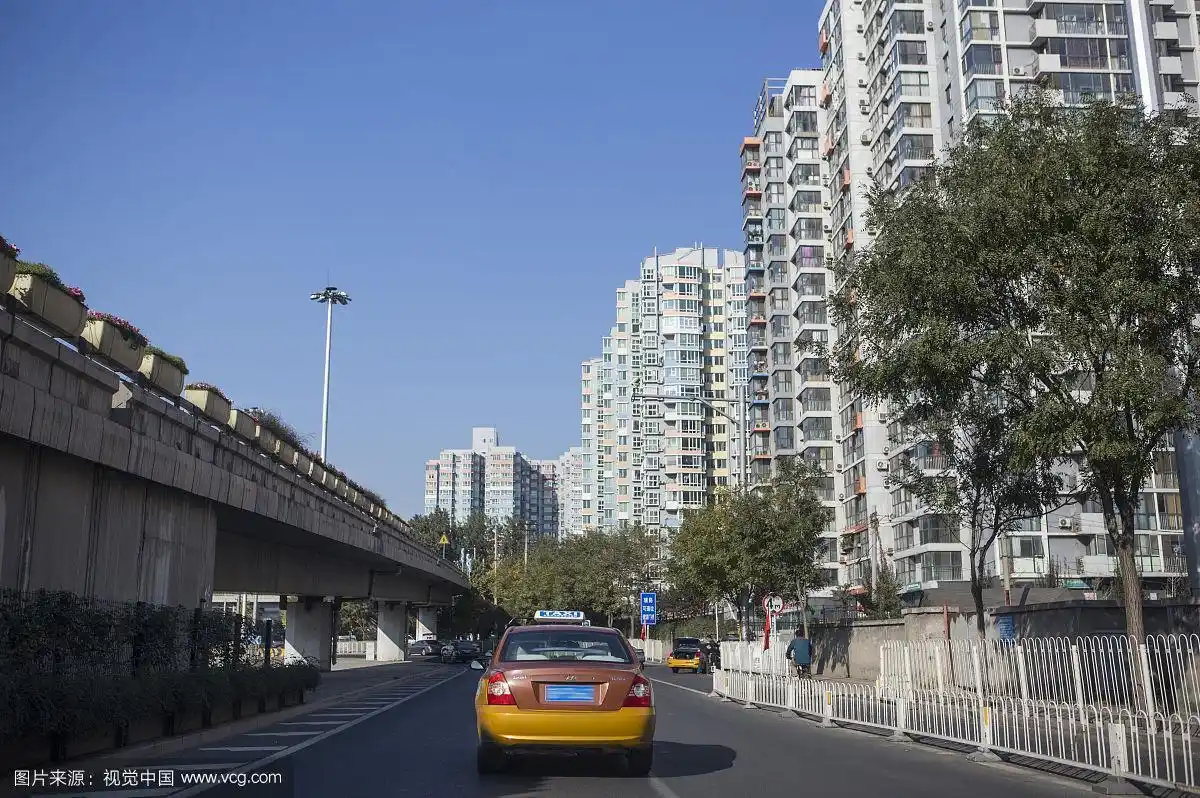 城市道路,街景,北京,中国
