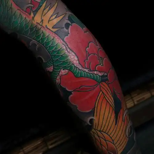 花腿龙_纹身吧社区 - 纹身大咖