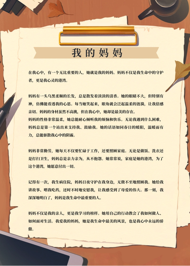 《写人的作文300字》