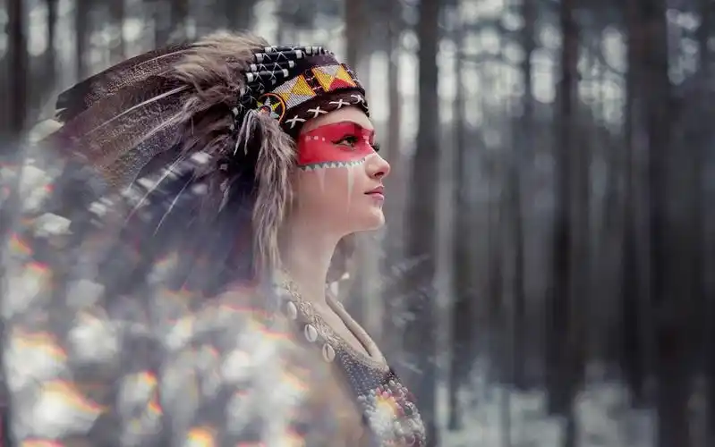 印第安美女电脑壁纸