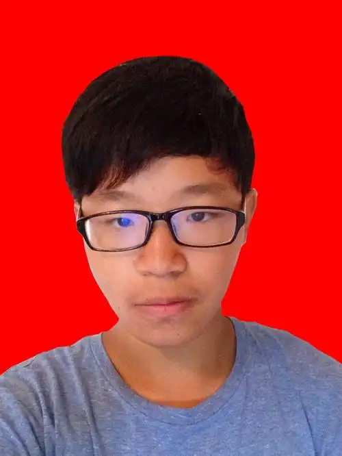 求ps高手帮我把一寸照片的底色换成红色的呗