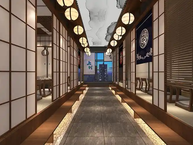 青岛日式料理店烤肉餐饮店设计装修公司