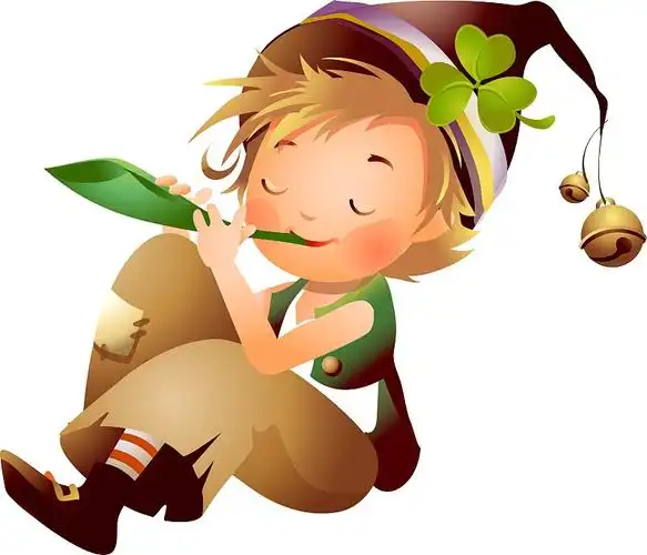 吹笛子的男孩图片