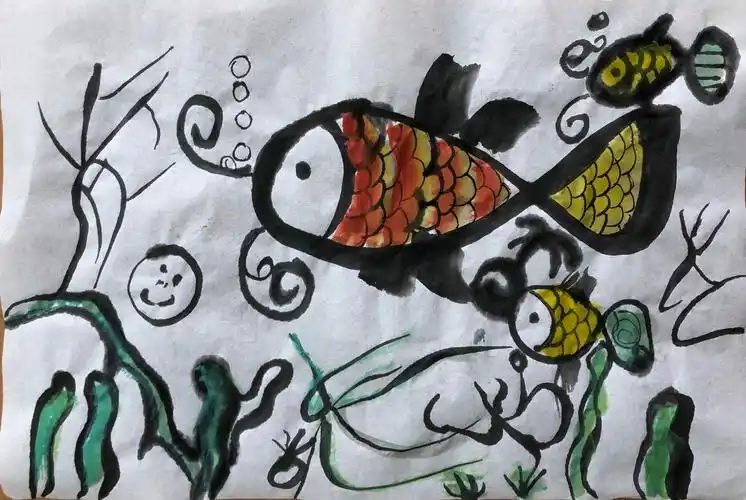 四年级《认识中国画》《用彩墨画鱼》