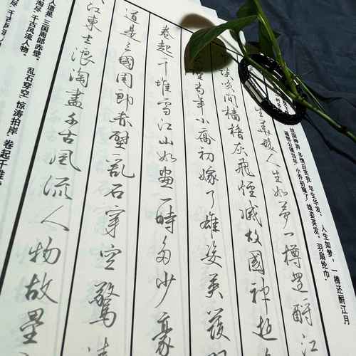 行草字帖美工工笔中性笔硬笔钢笔成人练字飘逸练字帖