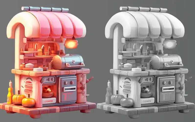 【maya场景建模】卡通小场景模型制作,适合小白学习的场景案例