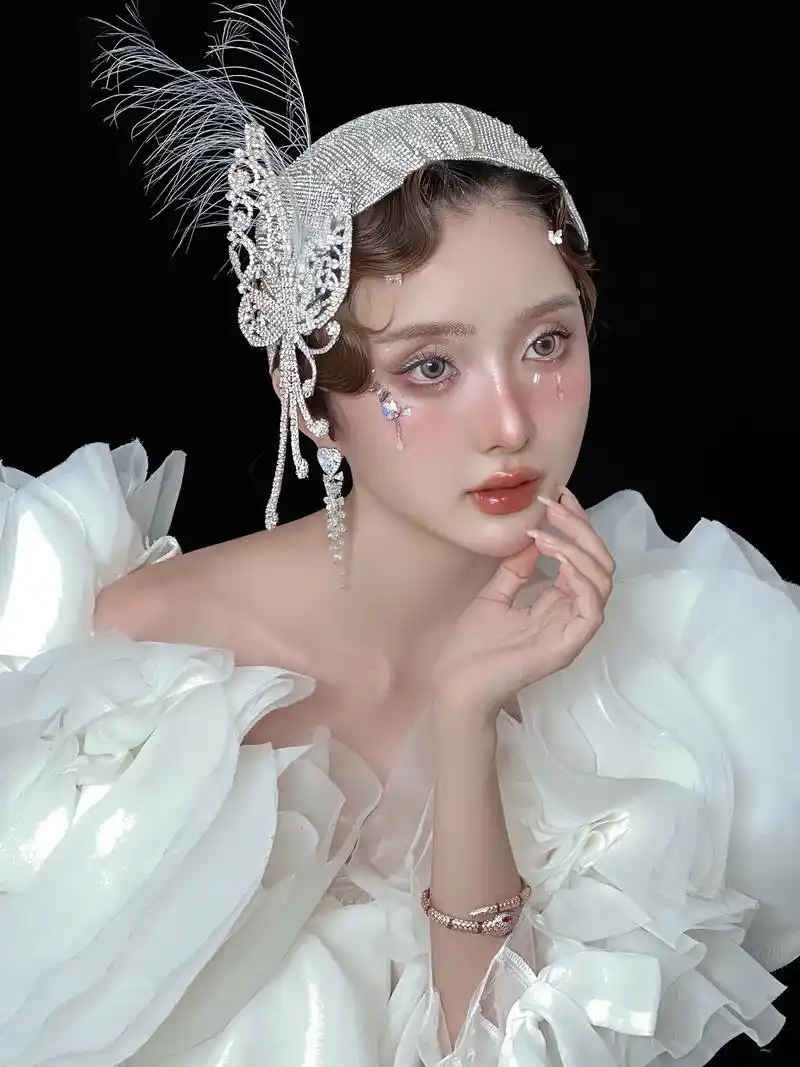 巴洛克油画新娘-截断眼妆,手推波纹发型.#零基础学化妆 #化 - 抖音