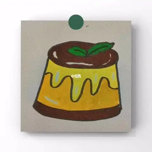 甜点系列简笔画之布丁