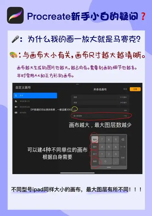 procreate画的为什么容易出现马赛克
