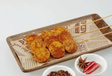 烧烤素鸡 美食 烧烤素鸡