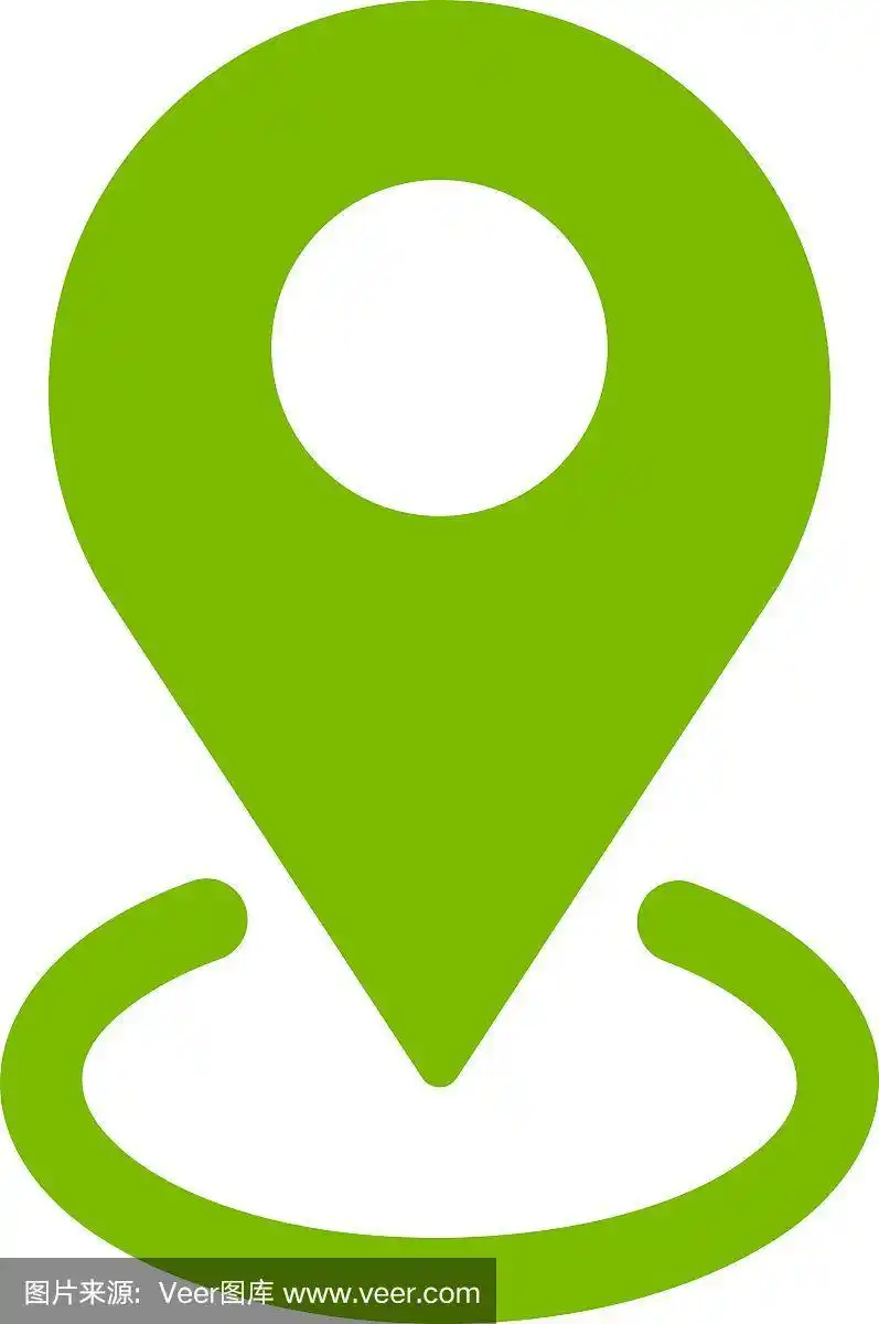 地理定位图标从商业双色集