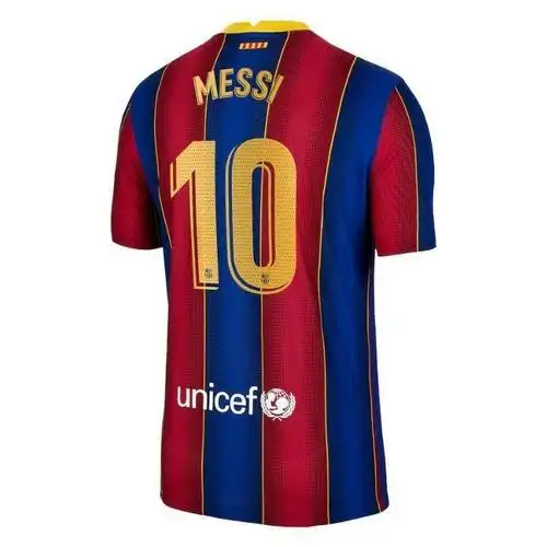 正版2021赛季主场巴塞罗那球衣10号梅西短袖印号足球服套装可定制