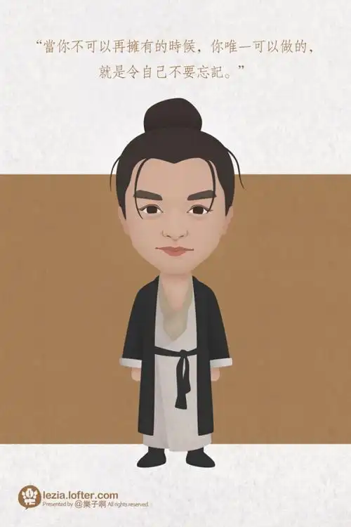 张国荣电影角色   卡通肖像|肖像漫画|动