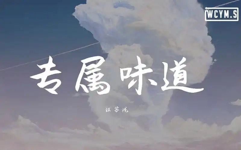 汪苏泷 - 专属味道【動態歌詞/lyrics video】