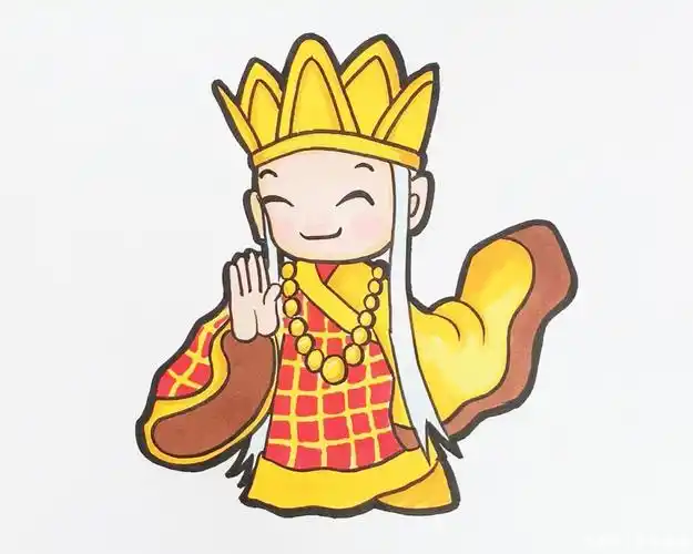 卡通画画法 唐僧简笔画手绘q版西游记师徒四人简笔画图片大全教你怎么