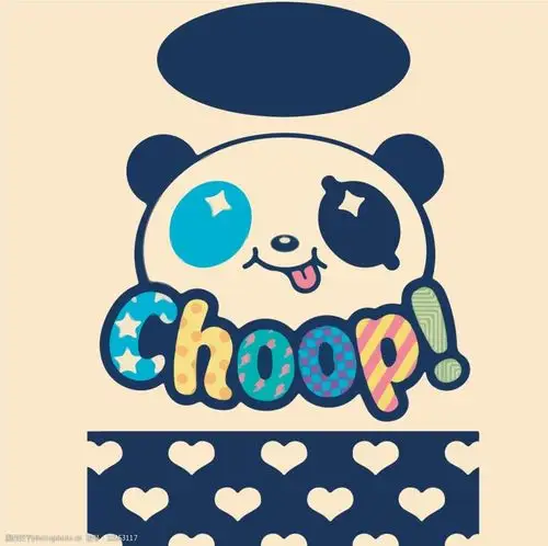 关键词:可爱卡通熊猫 卡通熊猫 熊猫矢量图案 印花图案 童装图案 卡通
