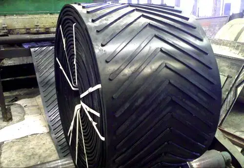 厂家直销环形花纹输送带防滑耐磨橡胶传送带人形花纹橡胶传送带莱州