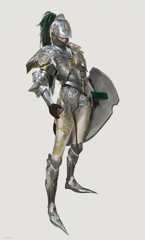 四款清纯动人的女骑士_cg插画_绘画艺术-摩尔网cgmol