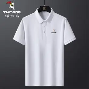 翻领休闲polo衫新款百搭高档短袖男士啄木鸟夏季透气时尚薄款t恤