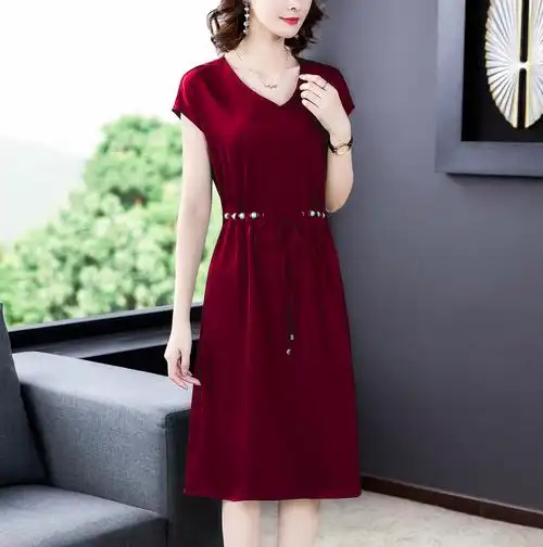 真丝连衣裙桑蚕丝大牌纯重磅高档