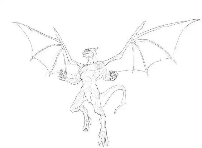 怎么画神话火龙王教你绘制动漫神话里的火龙画法思路